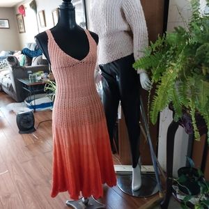 Handmade crochet cotton dress
